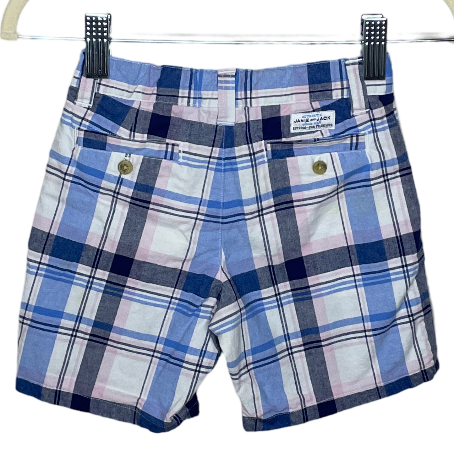 Short Janie andJack Cuadros Rosado-Talla 24M