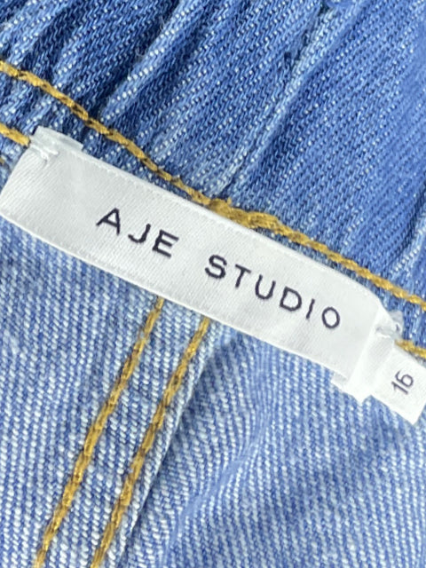 Pantalón Aje Studio Basta Ancha Azul - Talla 16
