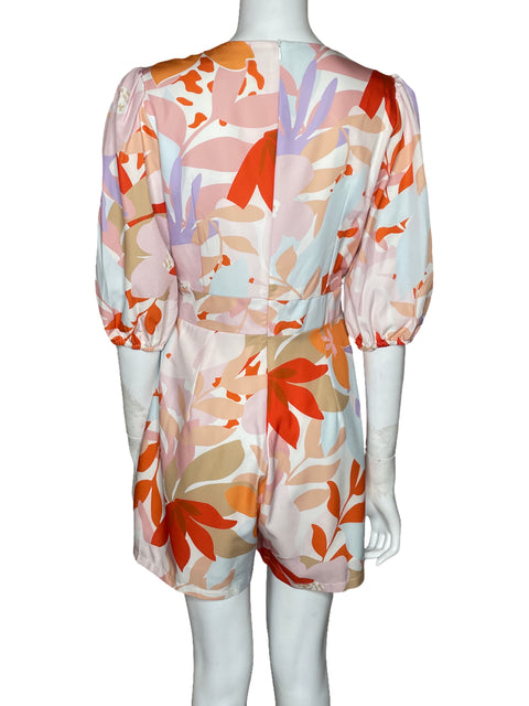Romper Beulah Estampado Floral Blanco-Talla M