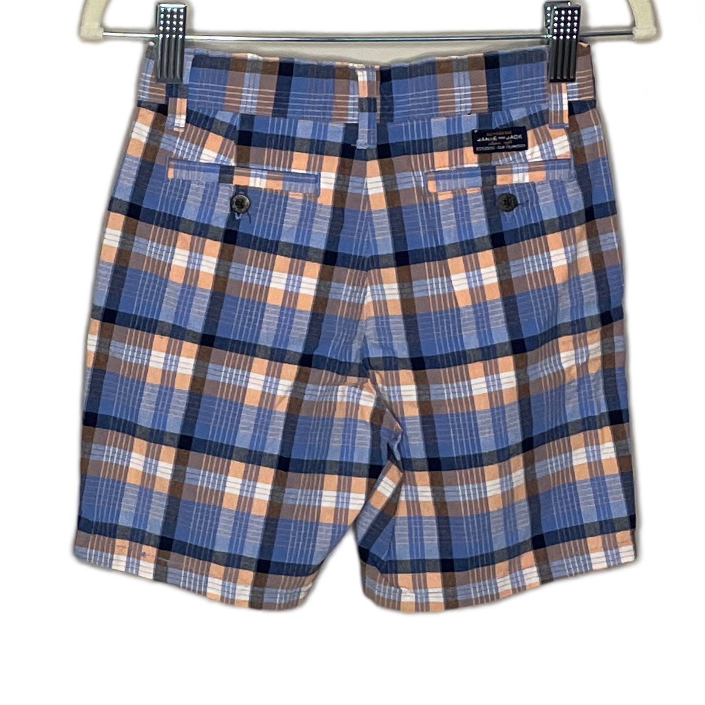 Short Janie and Jack Cuadros Naranja-Talla 6