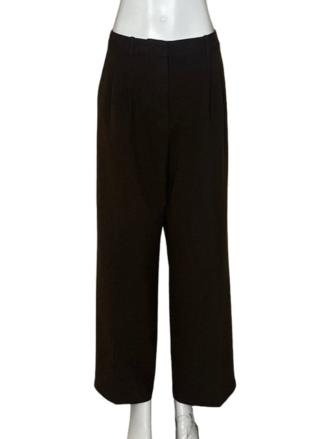 Pantalón The Effortless Pant Pliegues Marrón - Talla 14