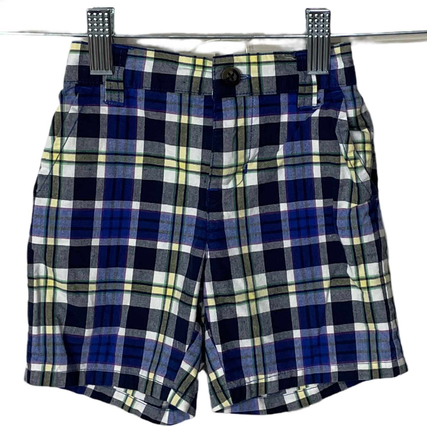 Short Janie andJack Cuadros Azul-Talla 18M