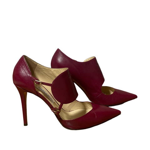 * Calzado Jimmy Choo Pointed Toe Rojo Vino-Talla 41