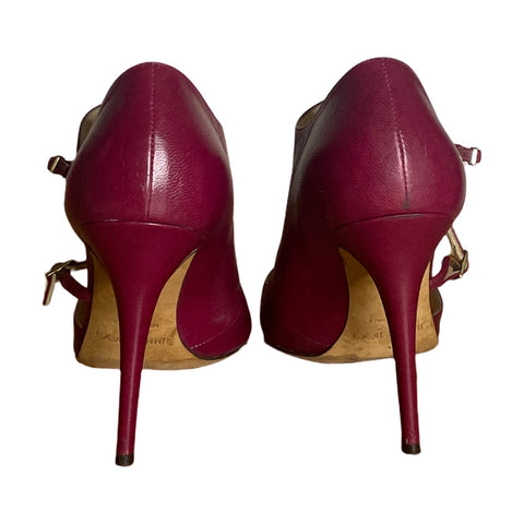 * Calzado Jimmy Choo Pointed Toe Rojo Vino-Talla 41