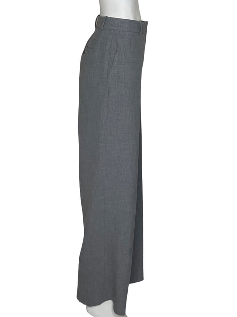 Pantalón Babaton Basta Ancha Botones Gris - Talla 14