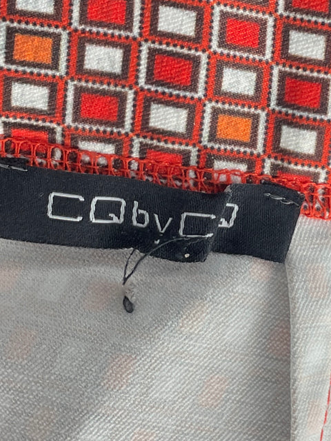 Falda CQ By CQ Midi Cuadros Rojo-Talla S