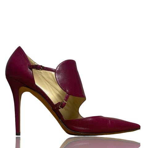 * Calzado Jimmy Choo Pointed Toe Rojo Vino-Talla 41