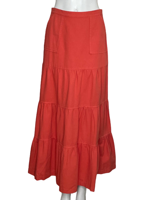 Falda Dolce Vita Midi Denim Naranja-Talla S