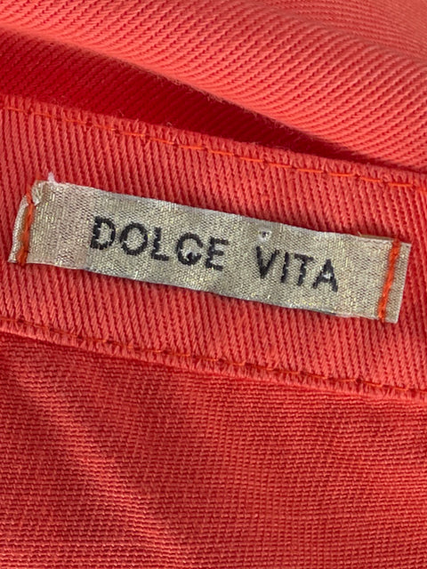 Falda Dolce Vita Midi Denim Naranja-Talla S