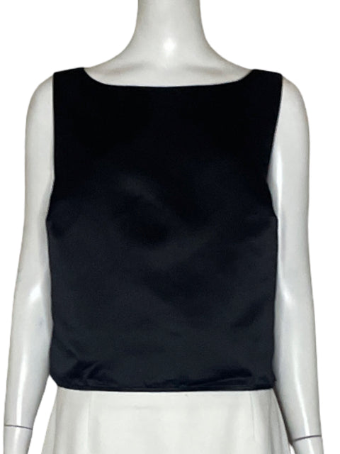 Blusa Reformation Sin Mangas Satinado Negro - Talla L