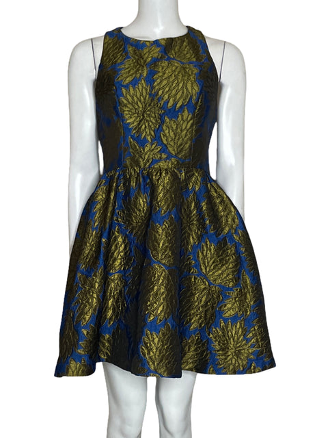 Vestido Ark&Co Moni Metalizado Verde-Talla S