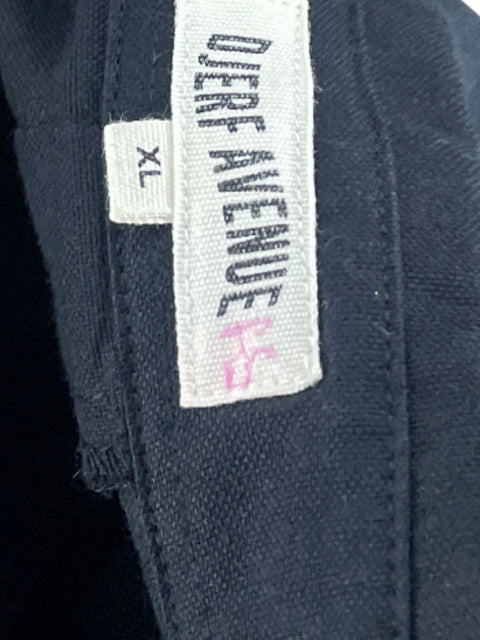 Camisa Djerf Avenue Overzise Con Bolsillo Negro - Talla XL