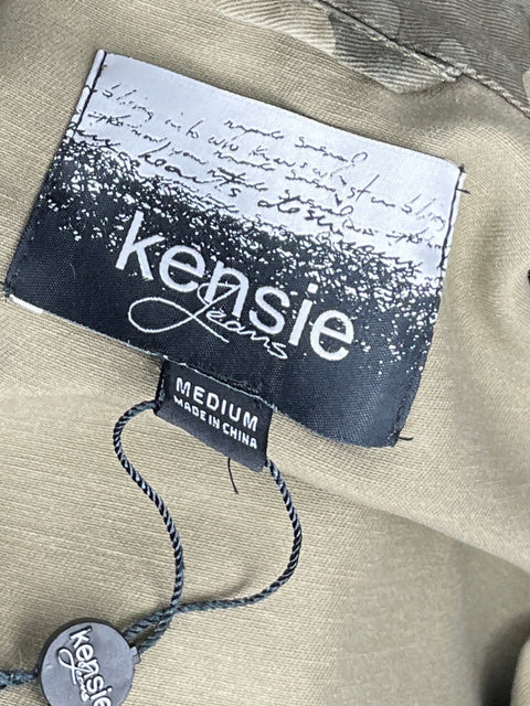 Chaqueta Kensie Jeans Camuflaje Verde-Talla M