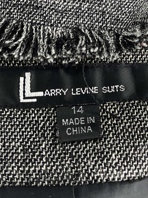 Blazer Larry Levine Suits Negro-Talla 14