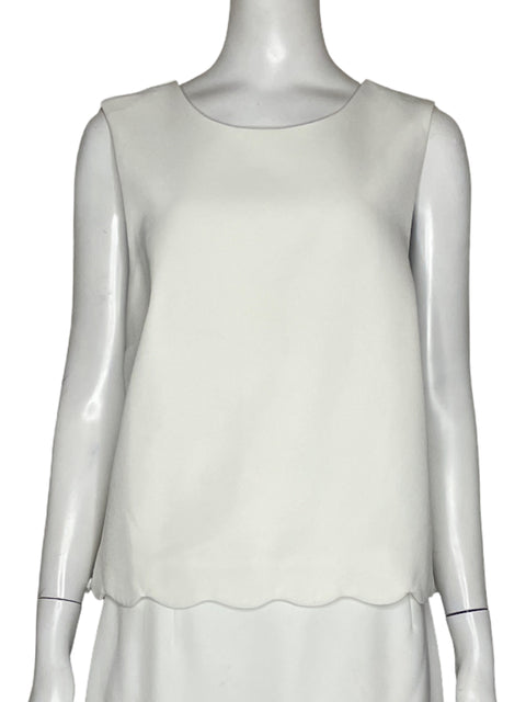 Blusa River Island Sin Mangas Botones Blanco - Talla 12