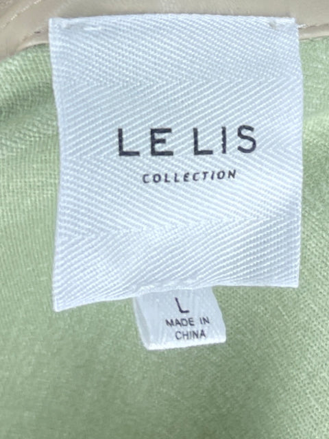 Camisa Lelis Efecto Piel Bolsillos Beige - Talla L