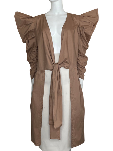 Kimono Padova Mangas Bombaachas Marrón-Talla M