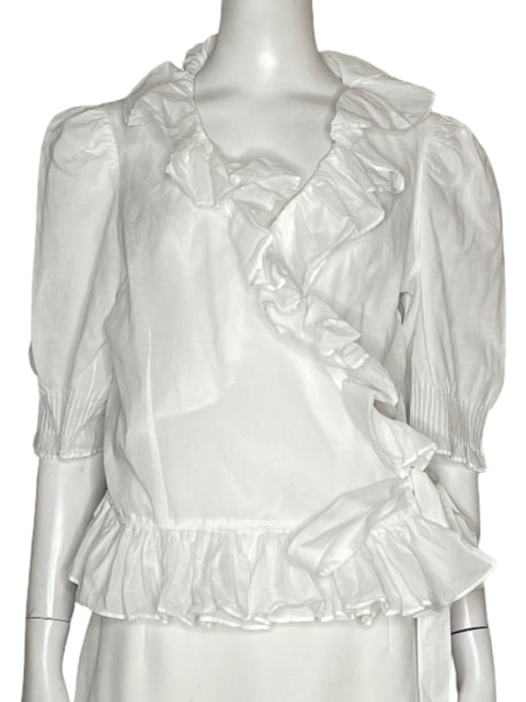 Blusa Polo Ralph Lauren Vuelos Blanco - Talla L