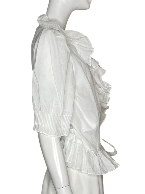 Blusa Polo Ralph Lauren Vuelos Blanco - Talla L