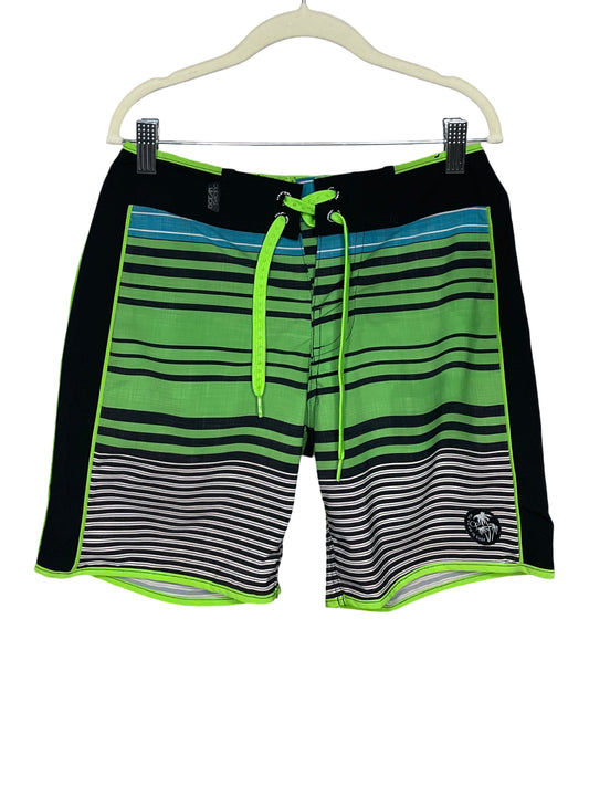 Short Ocean Pacific Bañador Rayas Verde-Talla 12