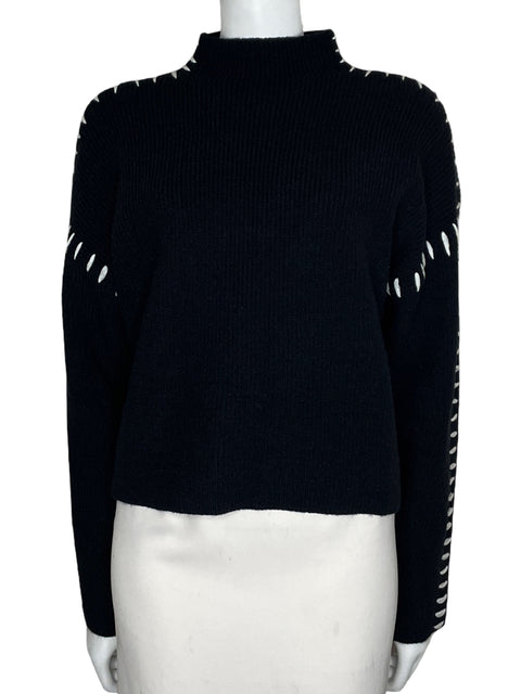 Abrigo Commense Acanalado Negro-Talla S