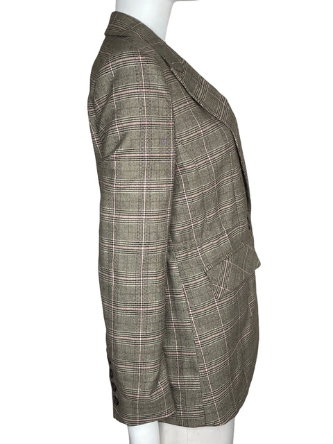 Blazer Urban Revivo Cuadros Marrón-Talla 4