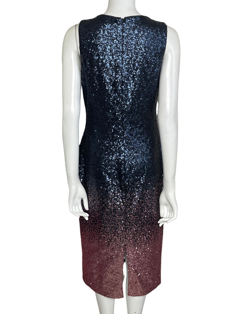 Vestido Dress The Population Lentejuelas Degradé Azul-Talla L