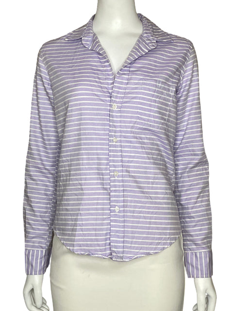 Camisa Frank & Eileen Rayas Morado-Talla XS