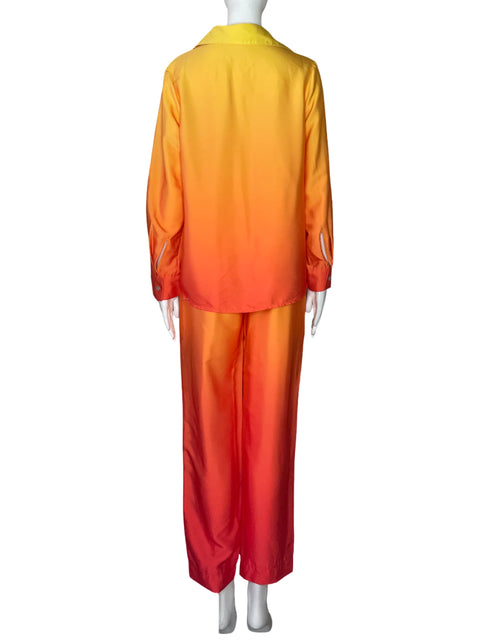 Set Valar Camisa+Pantalón Naranja-Talla S