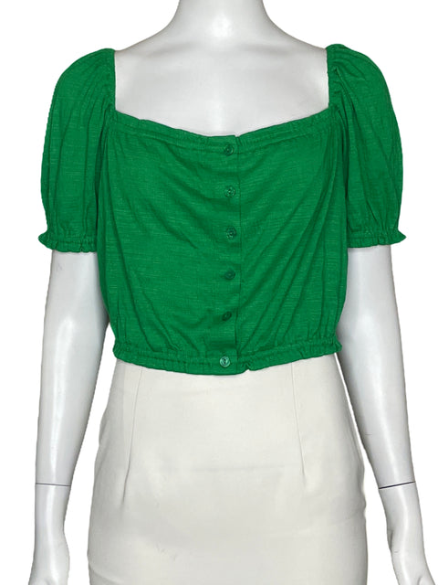 Blusa MNG Crop Verde-Talla M