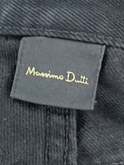 Pantalón Massimo Dutti Denim Recto Negro-Talla 38