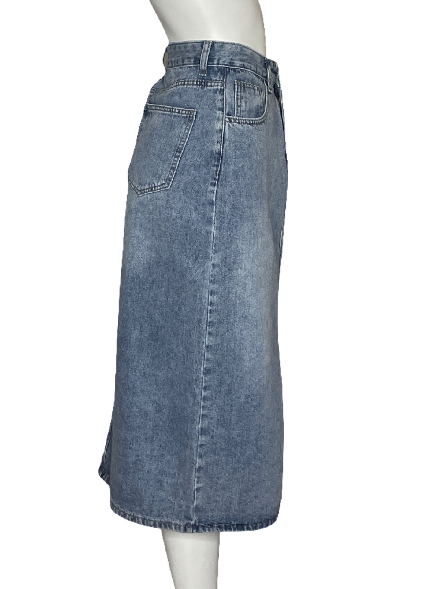 Falda Hellomolly Midi Azul - Talla XS