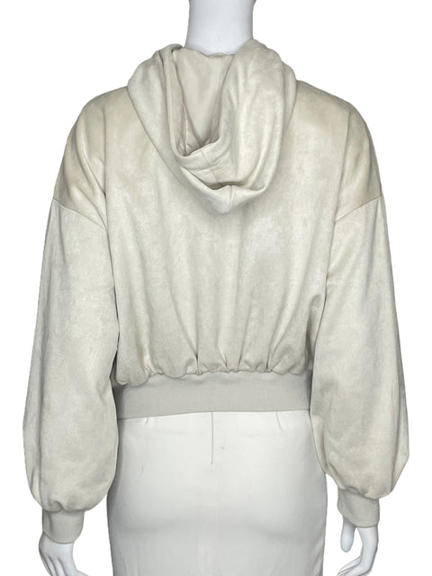 Abrigo Zara Zipper Beige-Talla XS