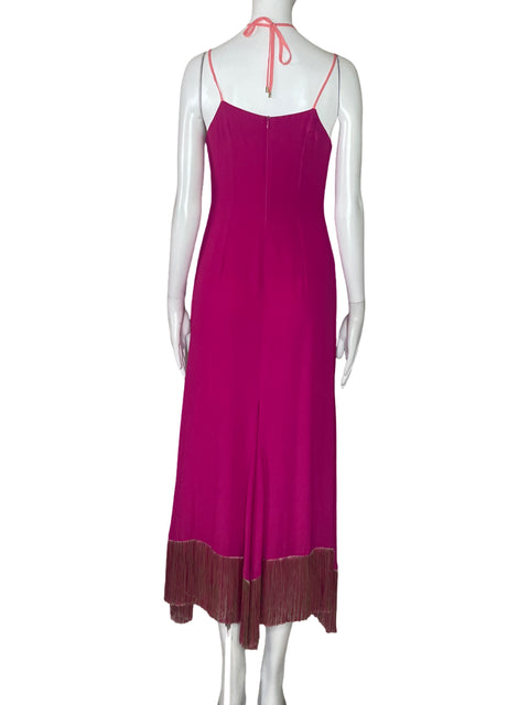 Vestido Simona Corsellini Maxi Tiras Rosado-Talla 38