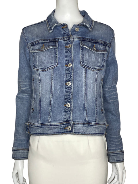 Chaqueta Zara Denim Azul-Talla XS