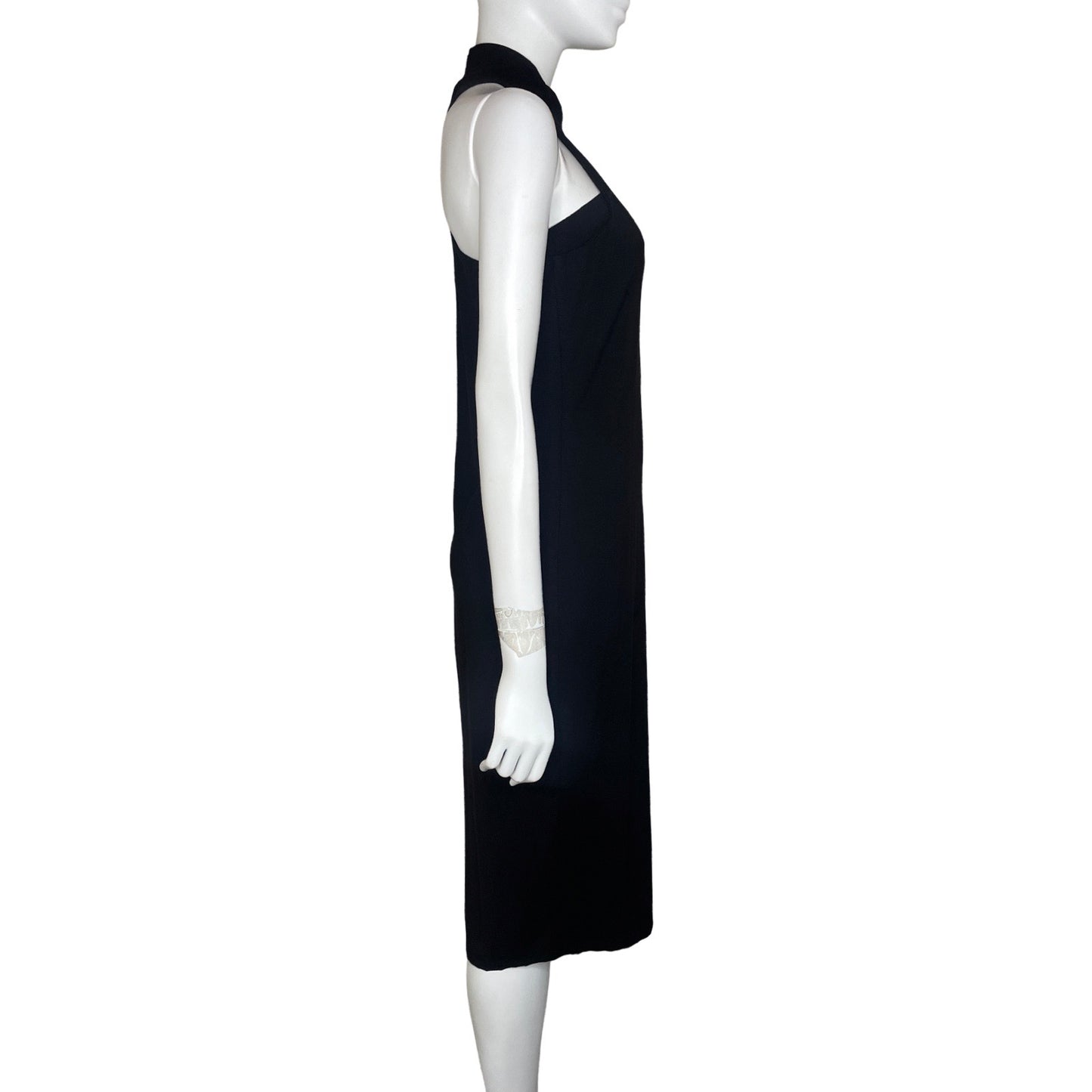 Vestido HATCH Halter Fluido Negro - Talla M