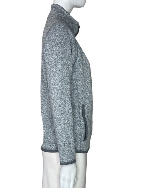 Abrigo Patagonia Cremallera Gris-Talla XL