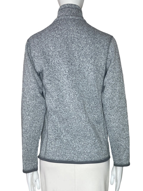 Abrigo Patagonia Cremallera Gris-Talla XL