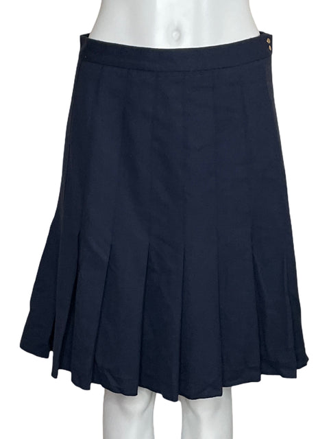 Falda Tommy Hilfiger Plisada Mini Azul-Talla 8