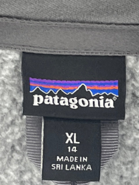 Abrigo Patagonia Cremallera Gris-Talla XL