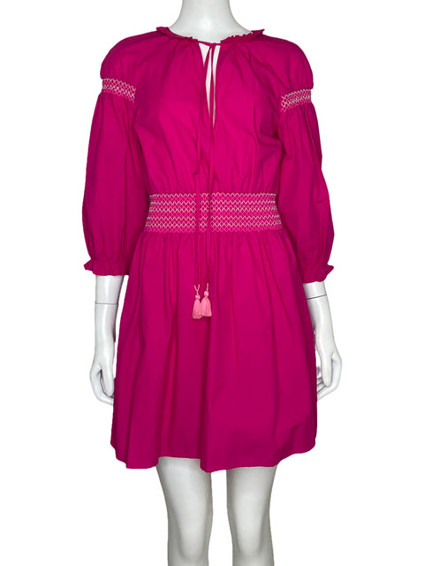 Vestido Zara Tejido Rosado-Talla XS
