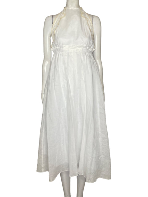 Vestido Sandro Bordados Blanco - Talla 36