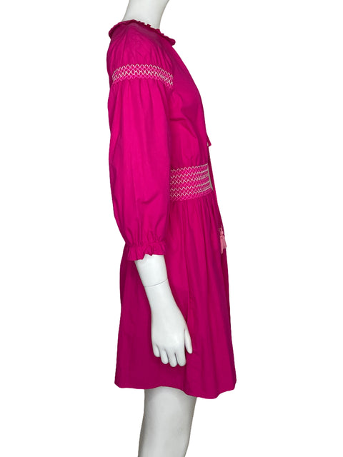 Vestido Zara Tejido Rosado-Talla XS