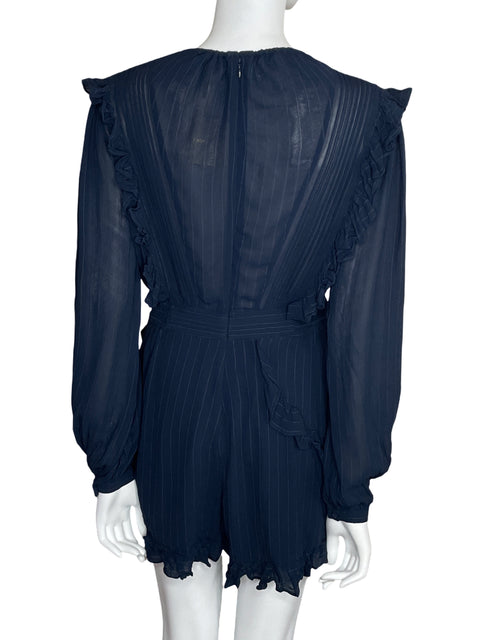 Romper Maje Manga Larga Azul-Talla 38