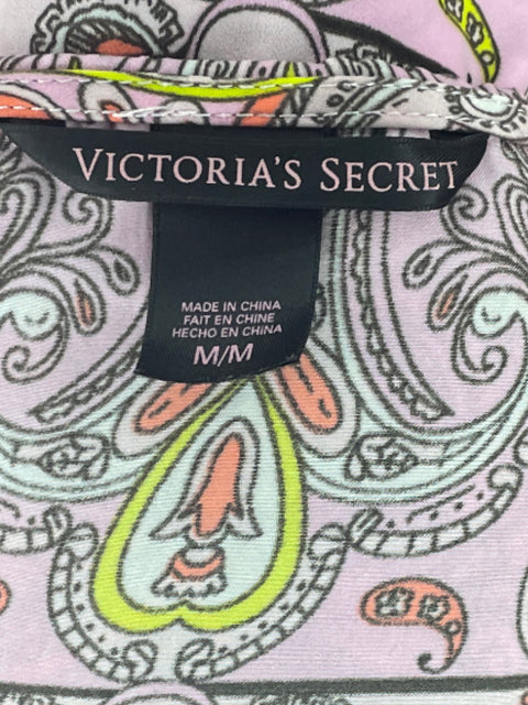 Blusa Victoria Secret Estampado Rosado-Talla M