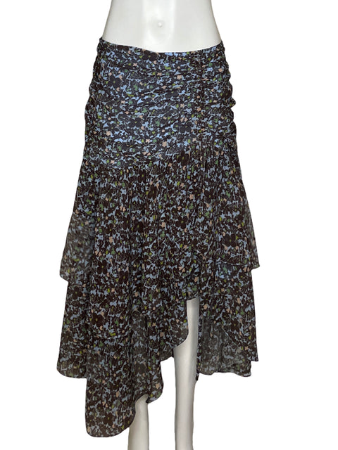 Falda Ted Baker Vuelos Floral Marrón-Talla 3