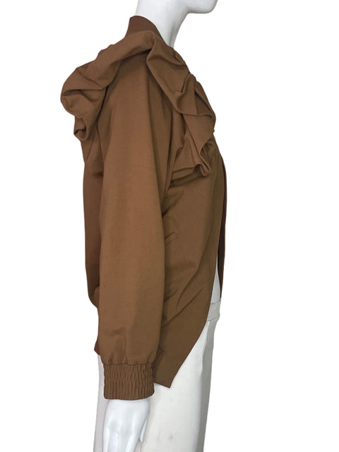 Chaqueta Padova Sin Botones Marrón-Talla 10