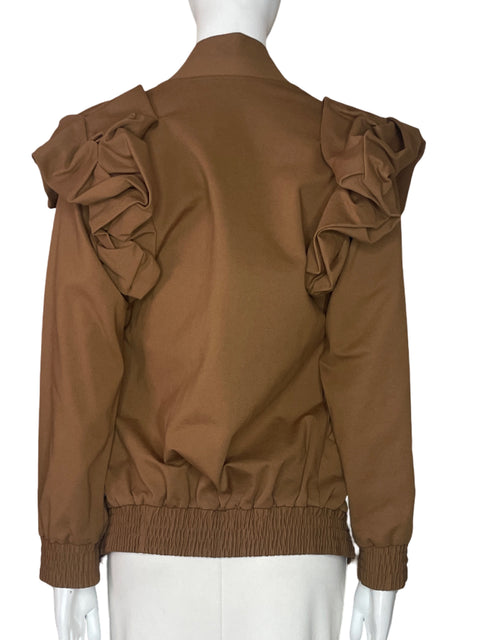 Chaqueta Padova Sin Botones Marrón-Talla 10