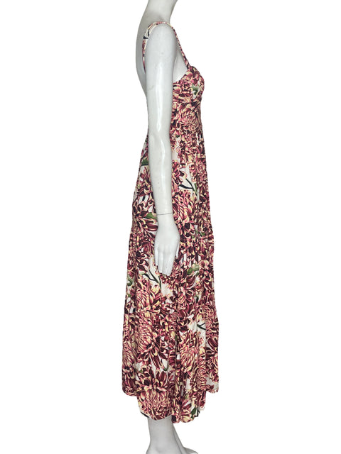 Vestido Agua Bendita Flores Fucsia - Talla S