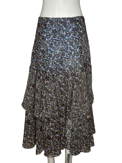 Falda Ted Baker Vuelos Floral Marrón-Talla 3